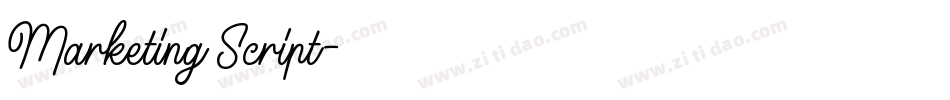 Marketing Script字体转换
